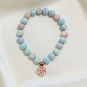 Alashan Agate Bracelet With Charm